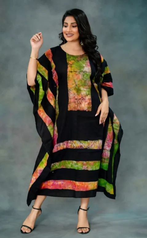 Vibrant Batik Kaftan