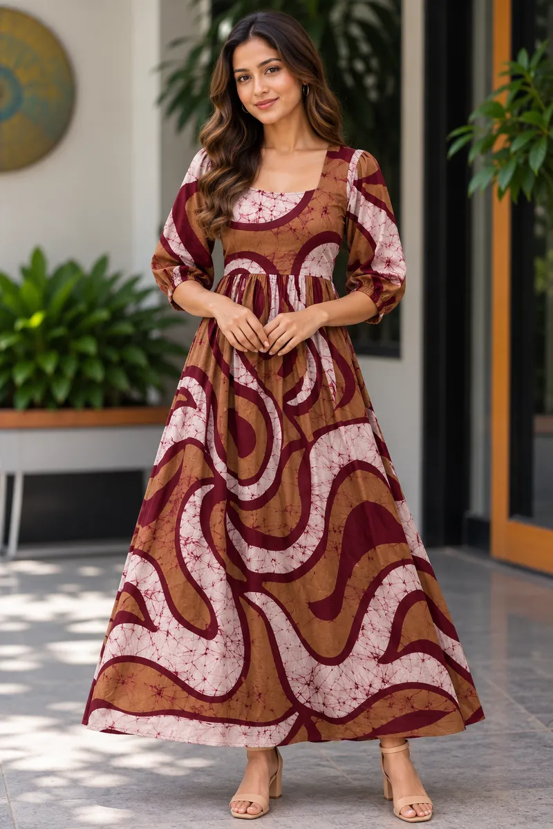 Pattern Batik Dress 
