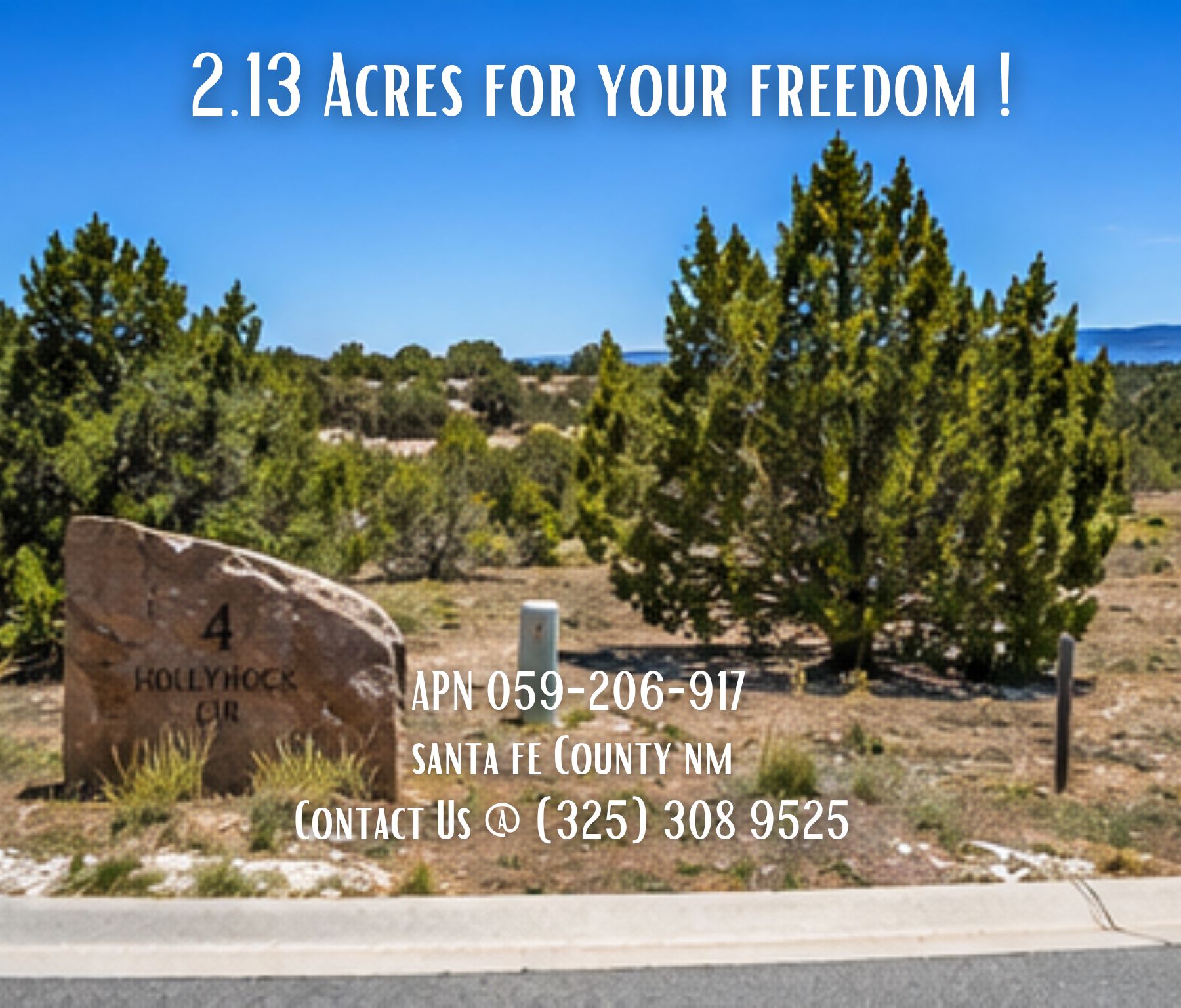 Rare 2.13-Acre Corner Lot in Santa Fe with Spectacular Mountain Views! Call Us Now! 