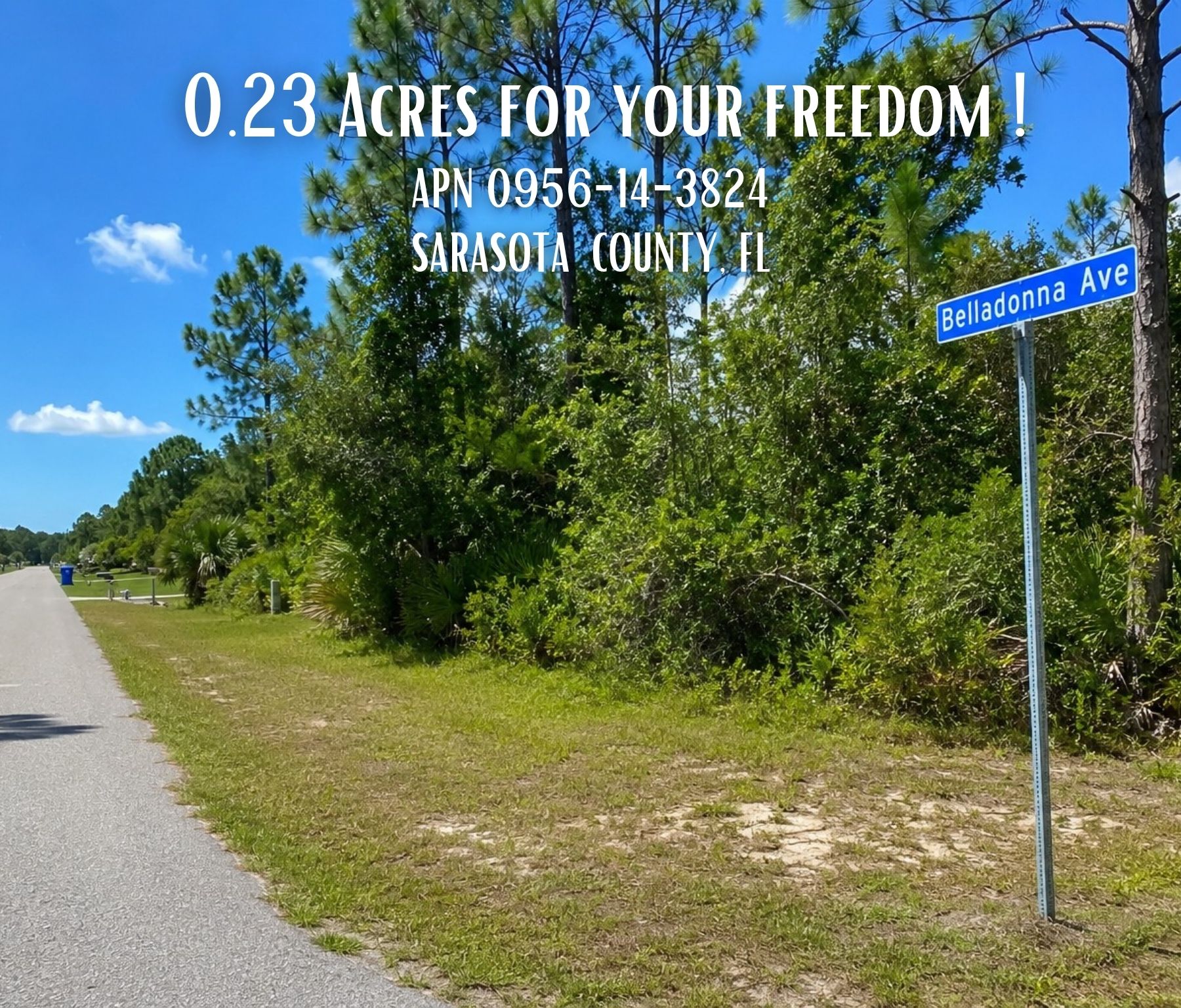 🌴 Build Your Florida Dream in Growing North Port! 0.23 Acres | Belladonna Ave, North Port, FL 34286
