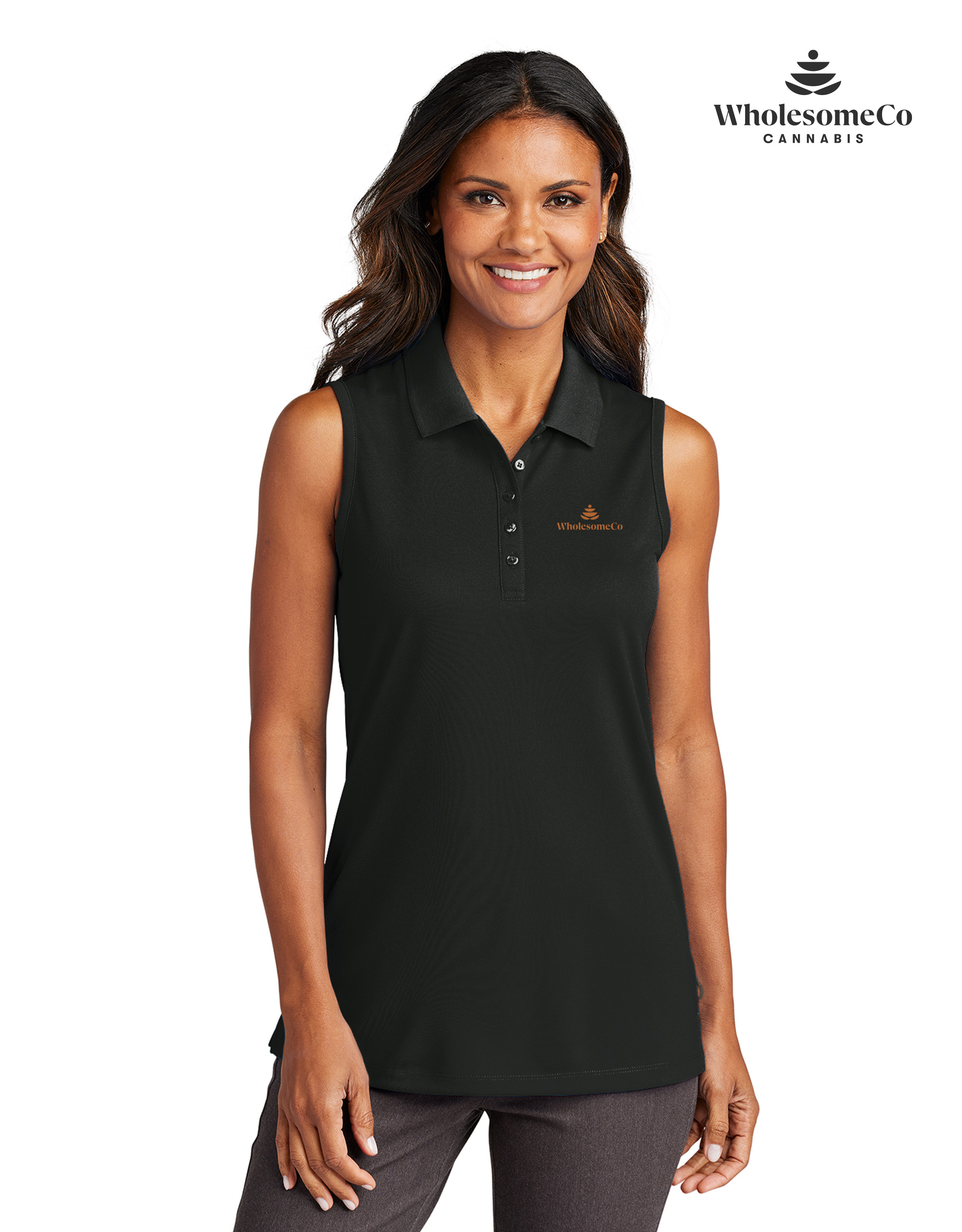 Port Authority Women's Dry Zone UV Micro-Mesh Sleeveless Polo