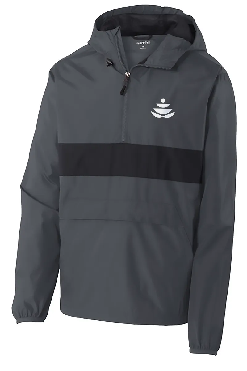 Sport-Tek Zipped Pocket Anorak - Graphite Black