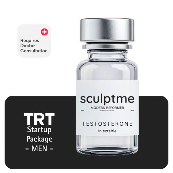 TRT Men's Startup Package 60 days (Consult, Labs, Cypionate 200mg/mL 10mL + Anastrozole 24×1mg)