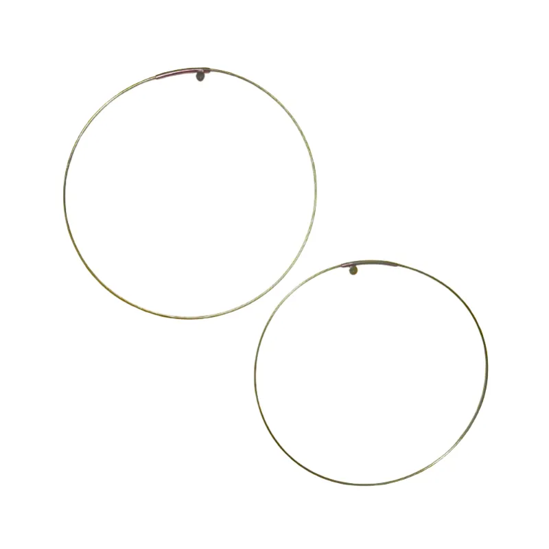 Line Art 10 Inch Dot Hoop Earrings