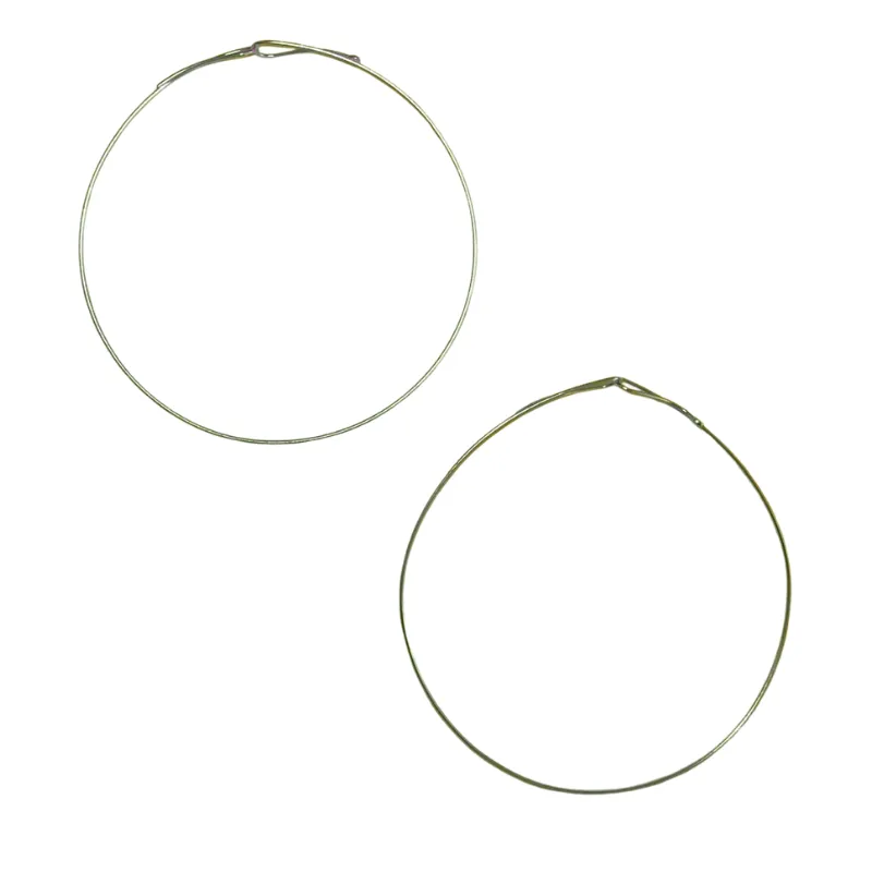 Line Art 10 Inch Hook Hoop Earrings