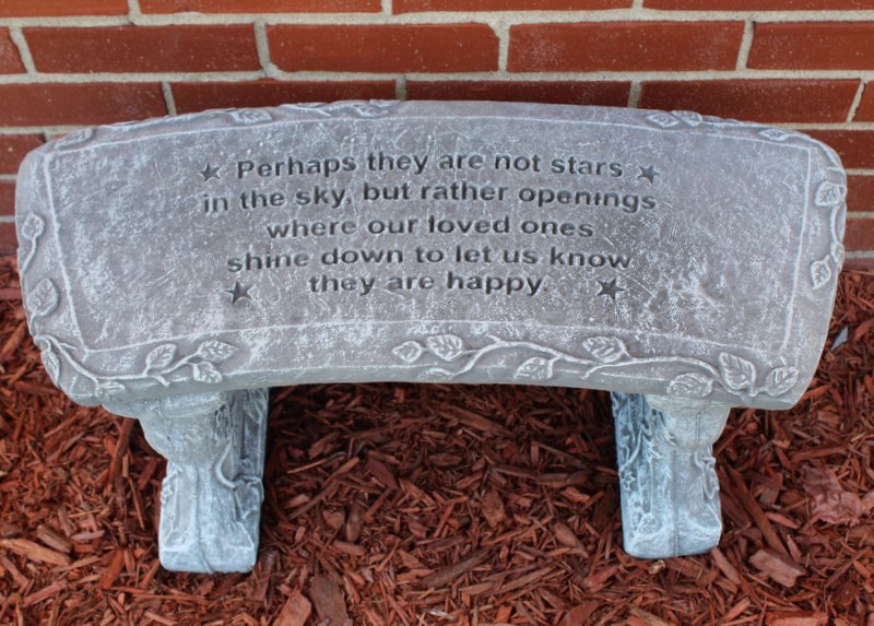 "Perhaps They Are Not Stars" Memorial Garden Bench