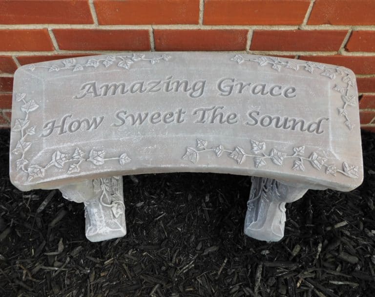 "Amazing Grace" Memorial Garden Bench