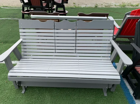 4 FT. POLY SCROLLBACK GLIDER
