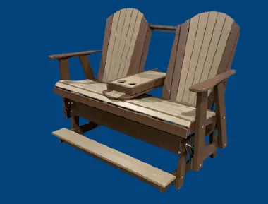 5 FT. POLY ADIRONDACK BALCONY GLIDER