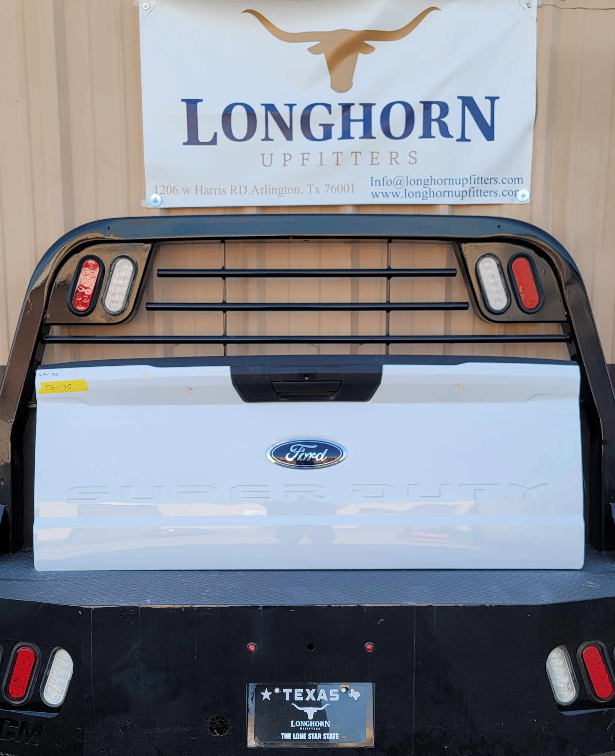 OEM 2023–2025 Ford Super Duty White Tailgate-130