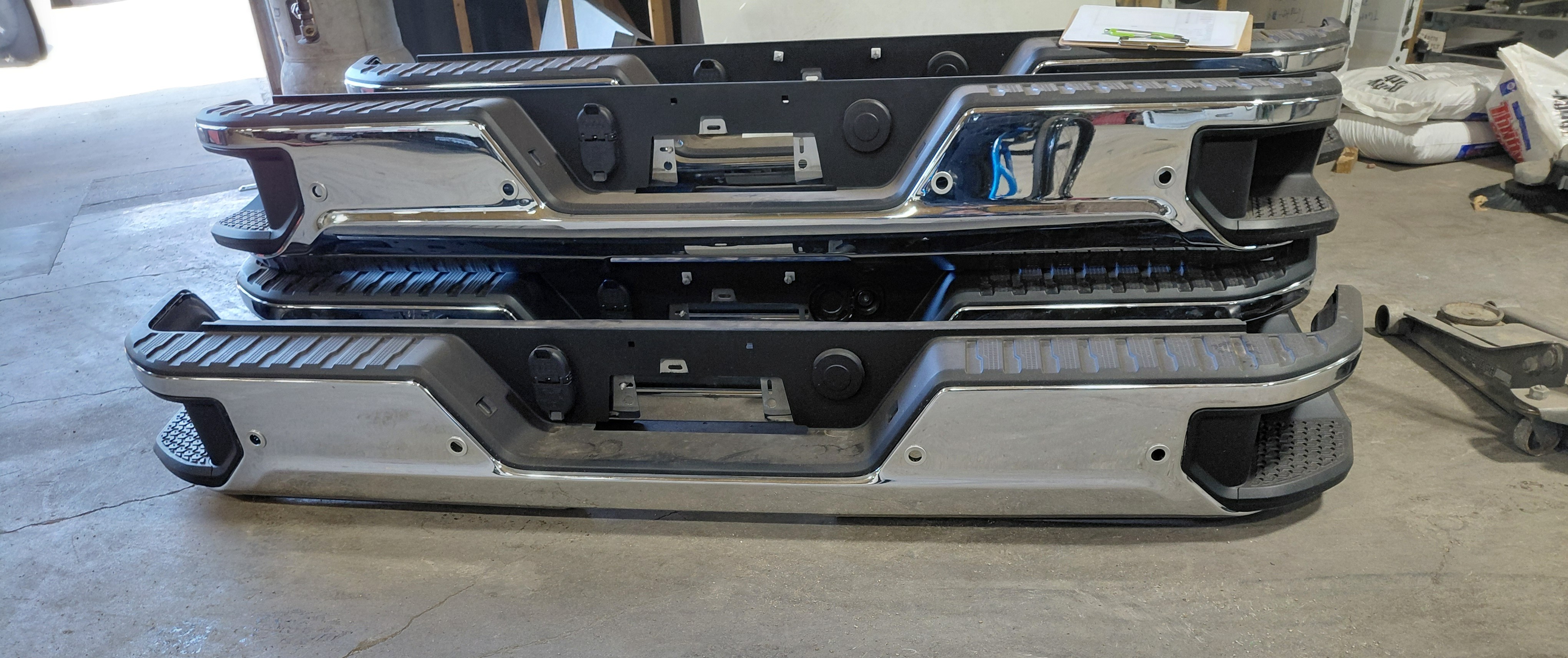 2020–2025 Chevy Silverado 2500HD/3500HD Chrome Rear Bumper-169