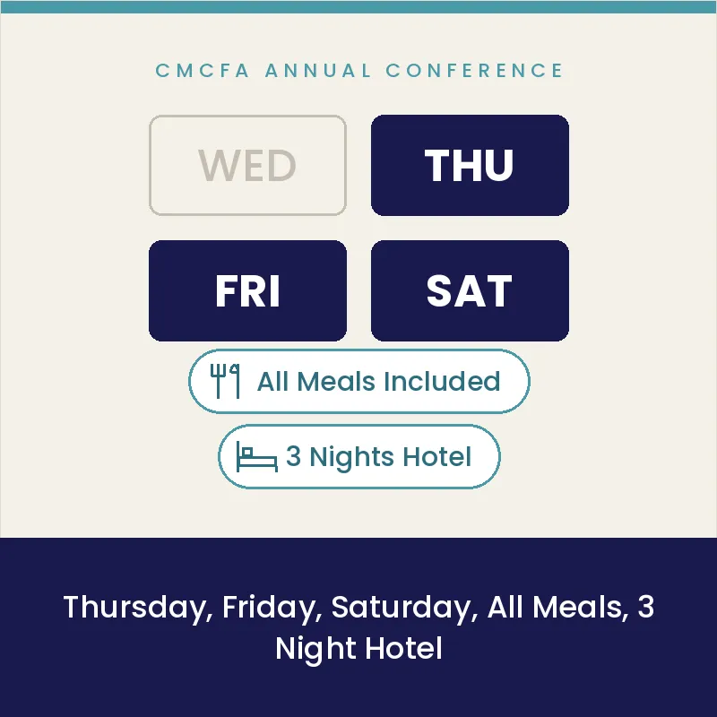 Thursday, Friday, Saturday, All Meals and 3 Night Hotel