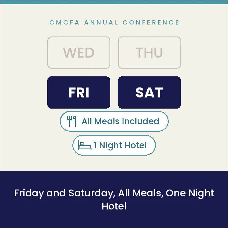 Friday, Saturday, All Meals, 1 Night Hotel