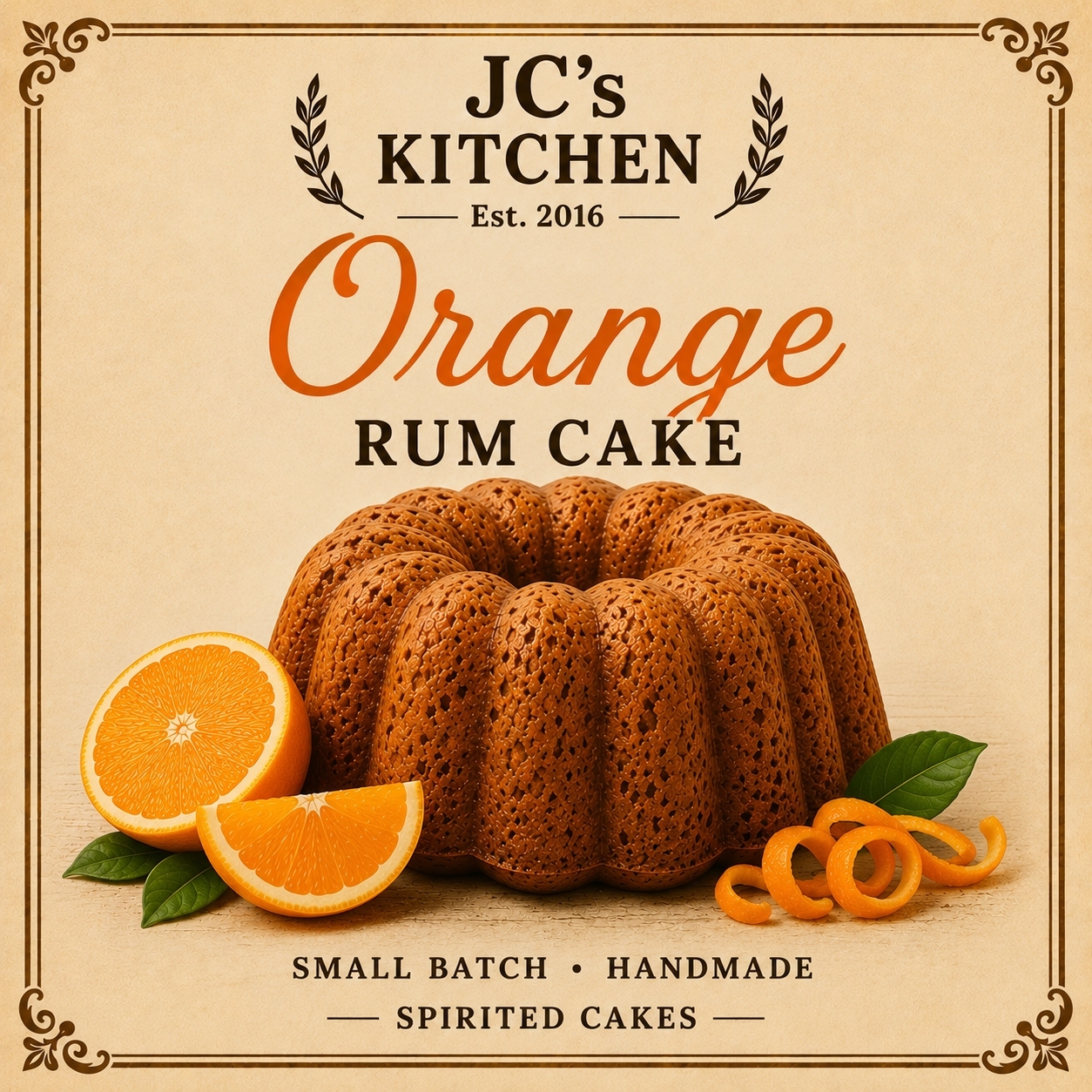 Orange Rum Cake