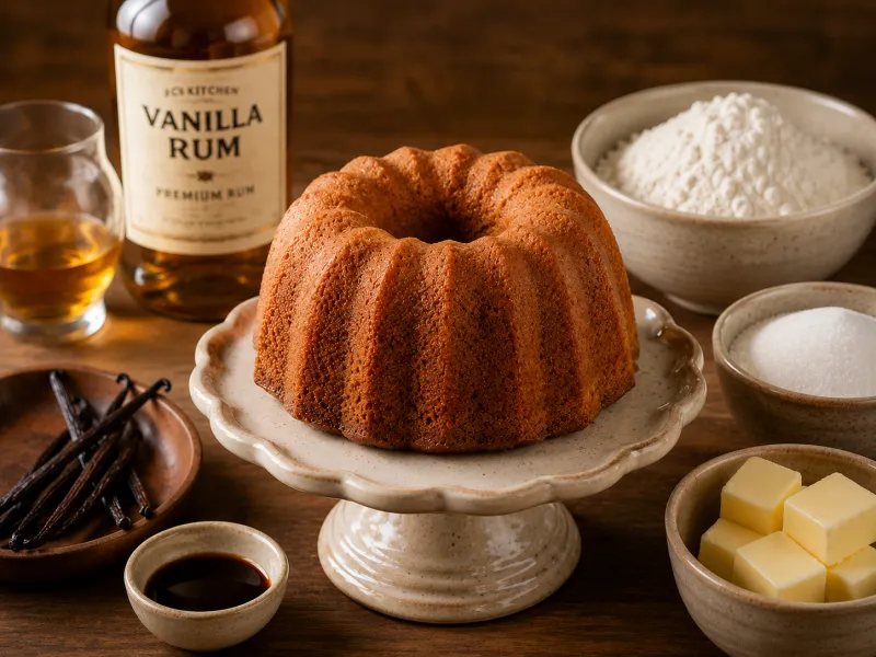 Vanilla Rum Cake