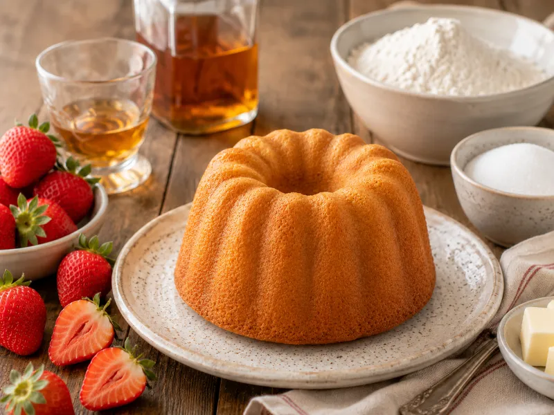 Strawberry Rum Cake