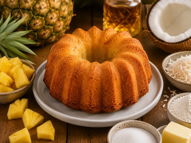 Piña Colada Rum Cake