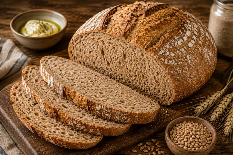 Whole Wheat Sourdough Bread