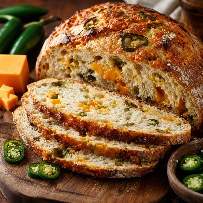 Jalapeño Cheddar Sourdough Bread