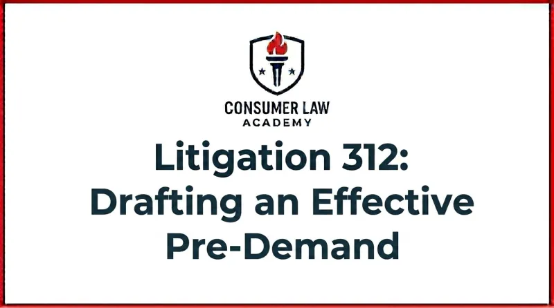 Litigation 312: Drafting an Effective Pre-Demand