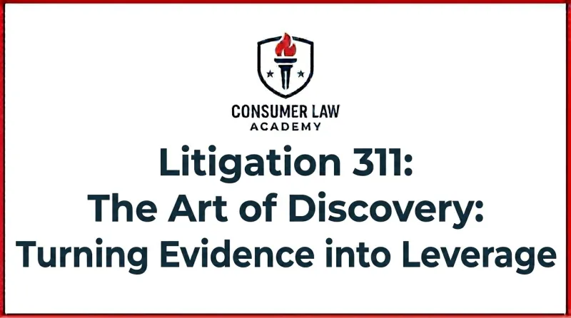 Litigation 311: The Art of Discovery: Turning Evidence into Leverage
