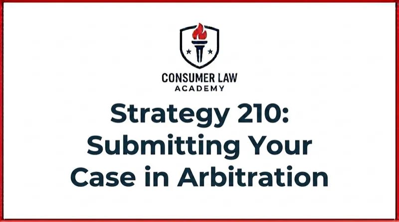 Strategy 210: Submitting Your Case in Arbitration