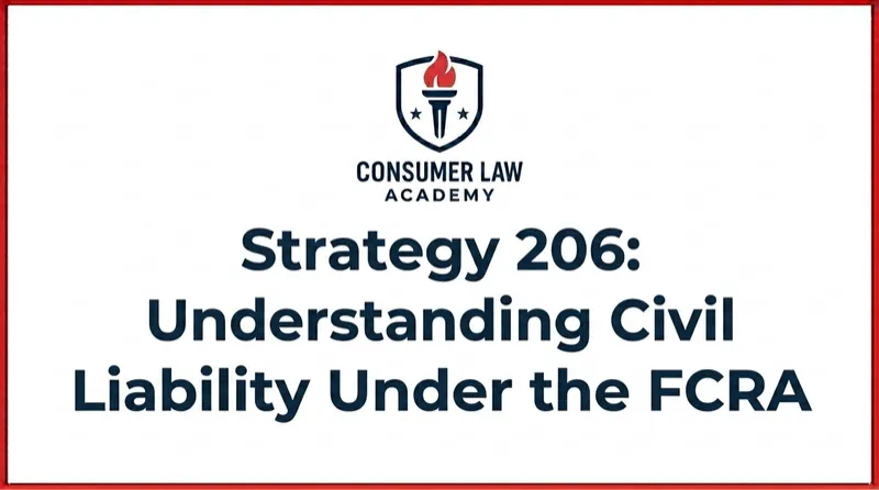 Strategy 206: Understanding Civil Liability Under the FCRA