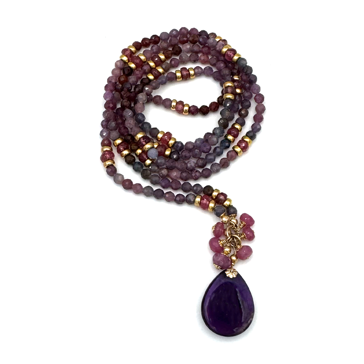 Elemental Luxe Necklace | Ruby & Pink Tourmaline