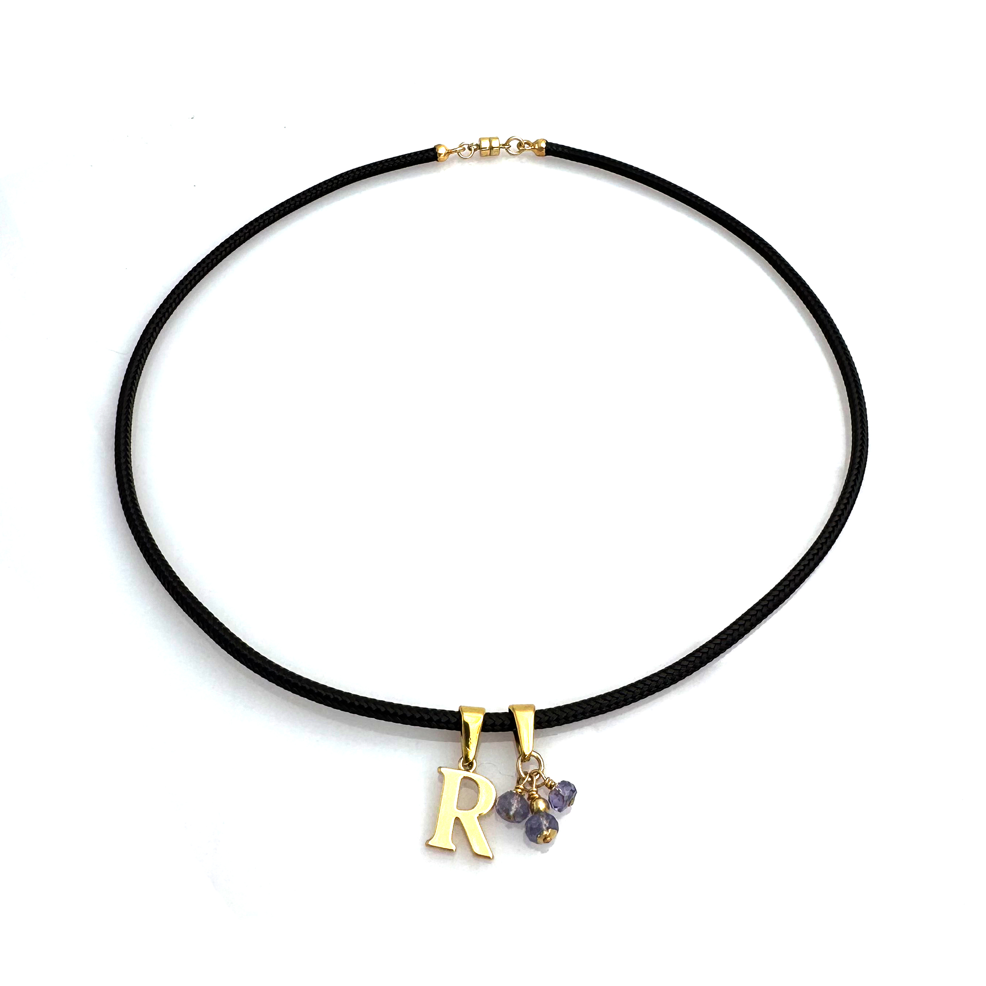 Elemental Birthstone Initial Necklace
