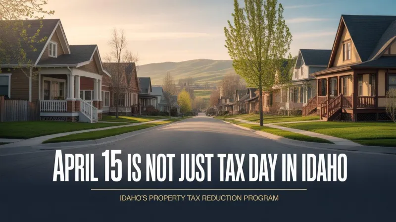 April 15 Is Not Just Tax Day in Idaho. Qualifying Homeowners Have Until Then to Apply for This Property Tax Break.