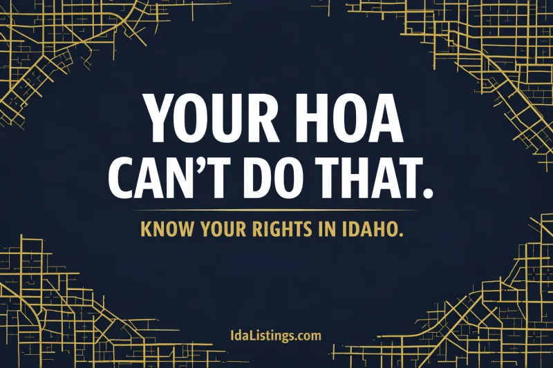HOAs in the Treasure Valley: What They Can (and Can't) Make You Do