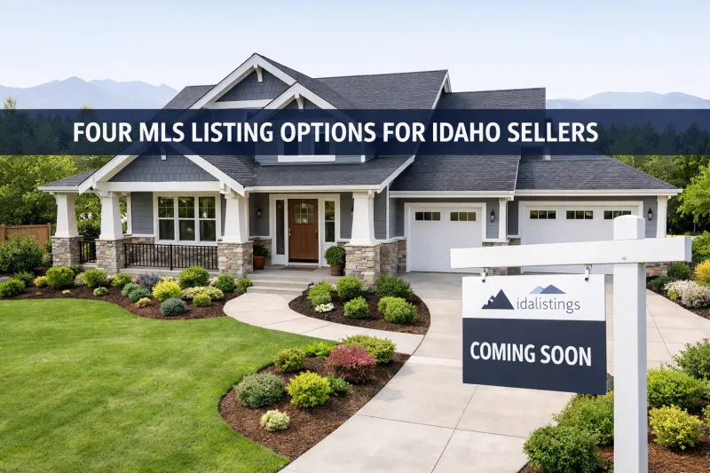 Four MLS Listing Options for Idaho Home Sellers. And When to Use Each One.