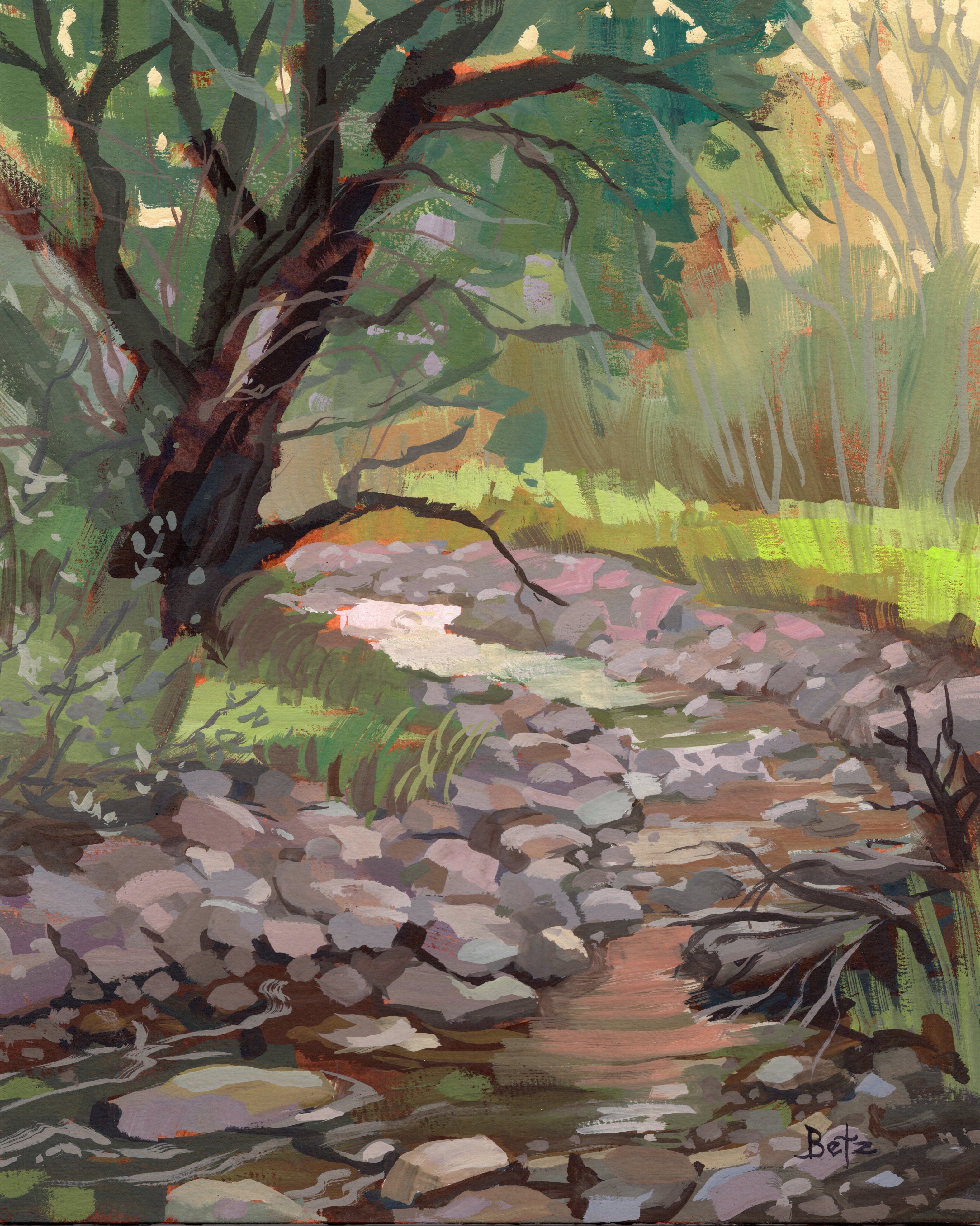 Mending Waters | Original Gouache Painting