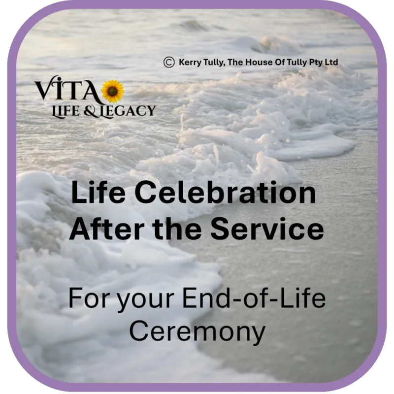 Life Celebration After the Service for End-of-Life Ceremonies (Digital Download)