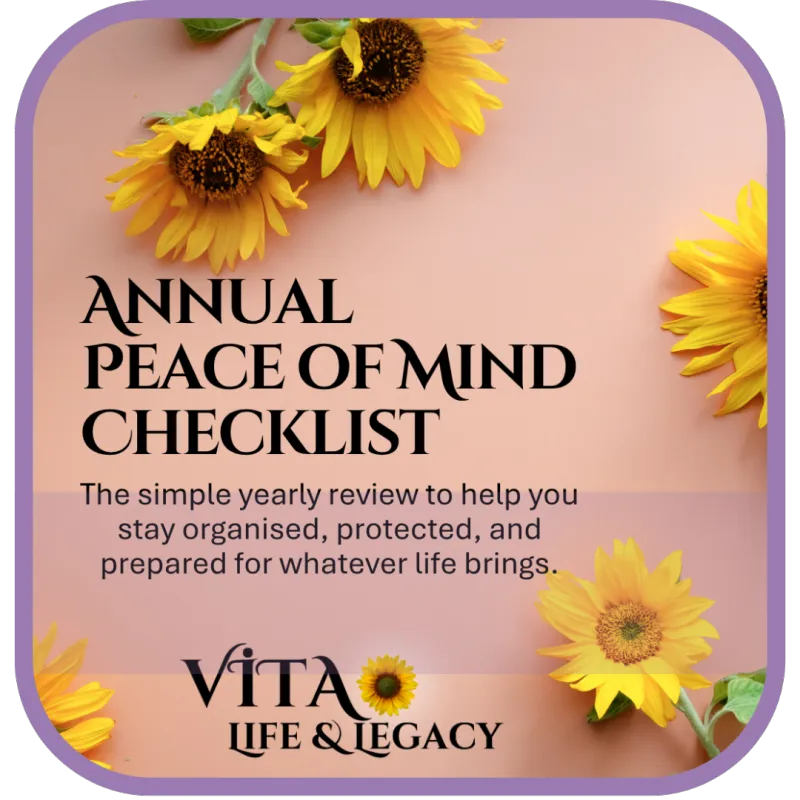 Annual Peace of Mind Checklist (Digital)