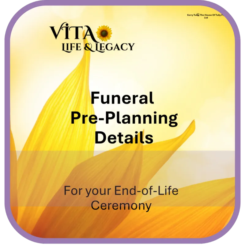 Funeral Pre-Planning for End-of-Life Ceremonies (Digital Download)