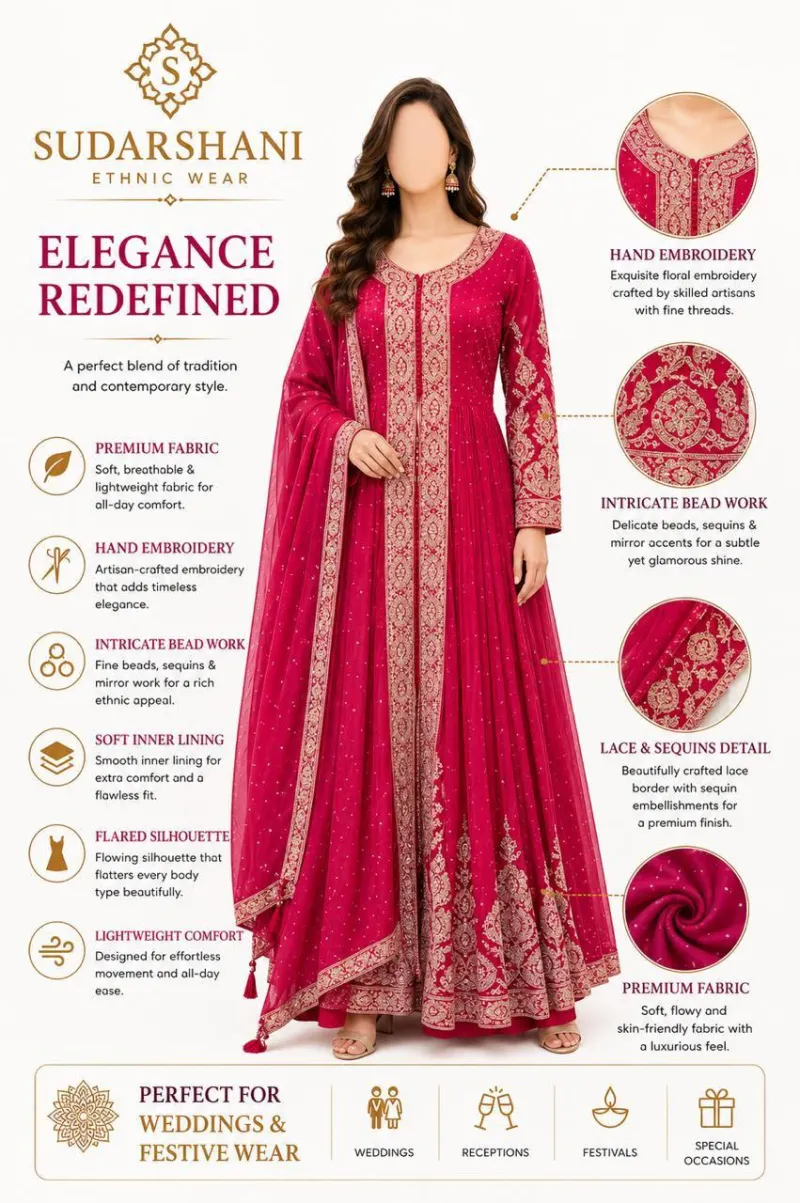 Split Anarkali with Flared