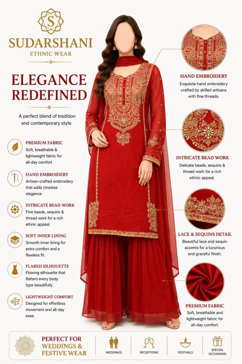 Heavily embroided Cut Dana work