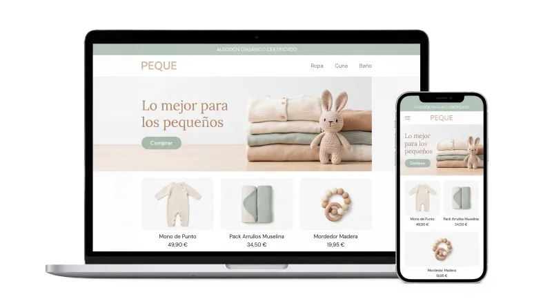 Tienda creada por IA — ejemplo 2