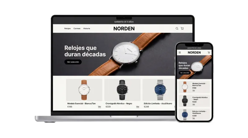 Tienda creada por IA — ejemplo 5