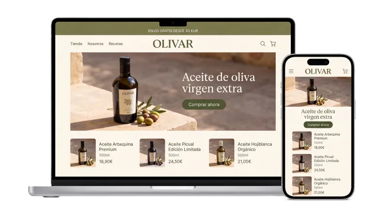 Tienda creada por IA — ejemplo 4