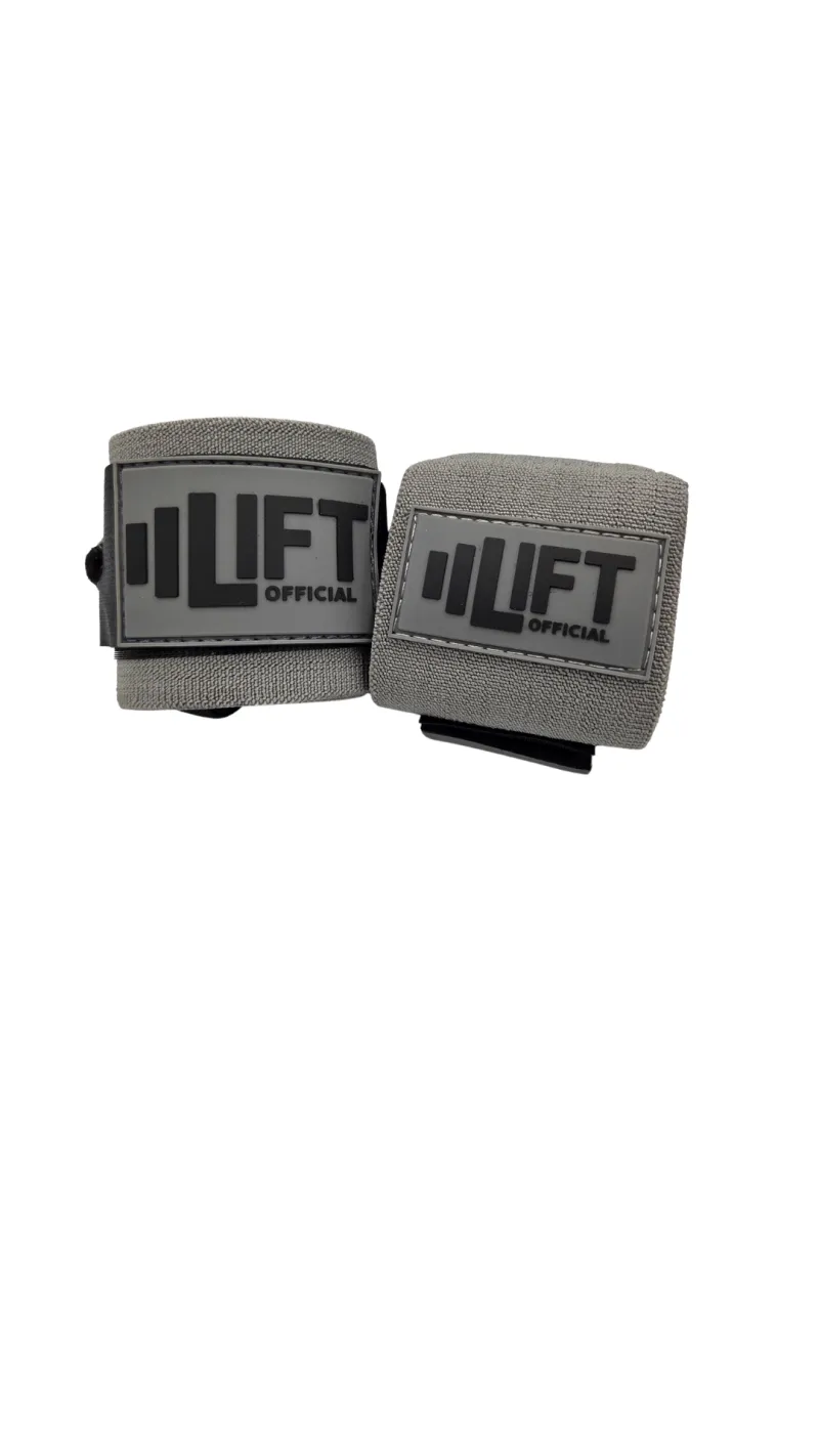 Heavy Duty Wrist Wraps - Grey