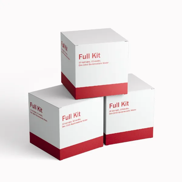 Full Kit (10 syringes, 10 swabs, One 10ml Bacteriostatic Water)