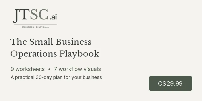 The Small Business Operations Playbook