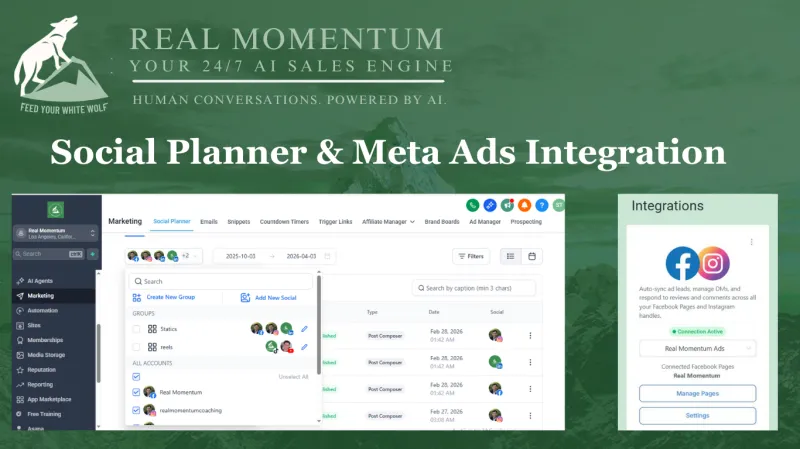 Social planner and Meta ads integration