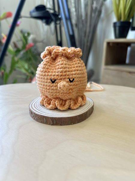 Pouch Poulpe au crochet • Pochette artisanale fait main