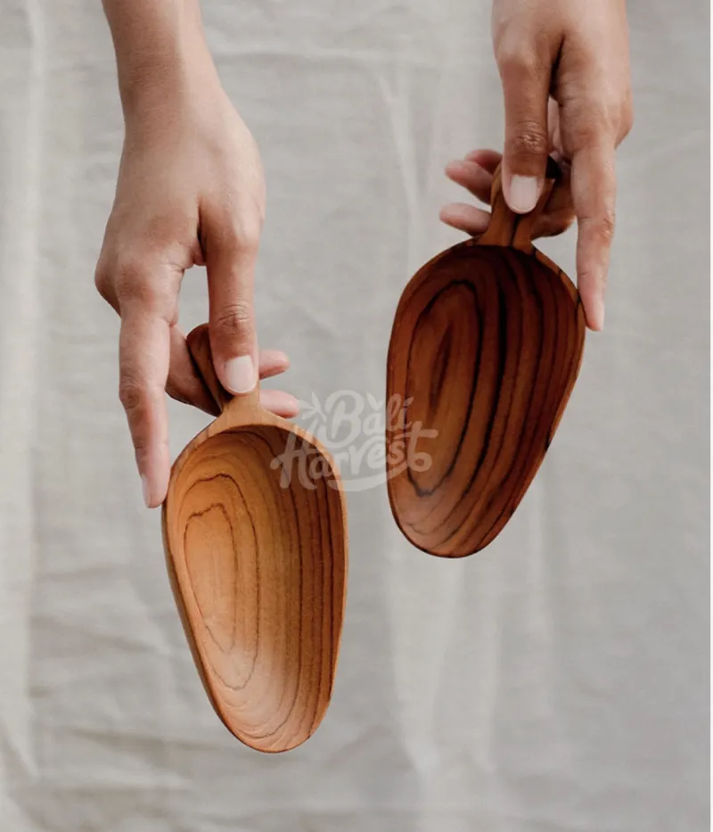 Teak Wooden Scoop - Large