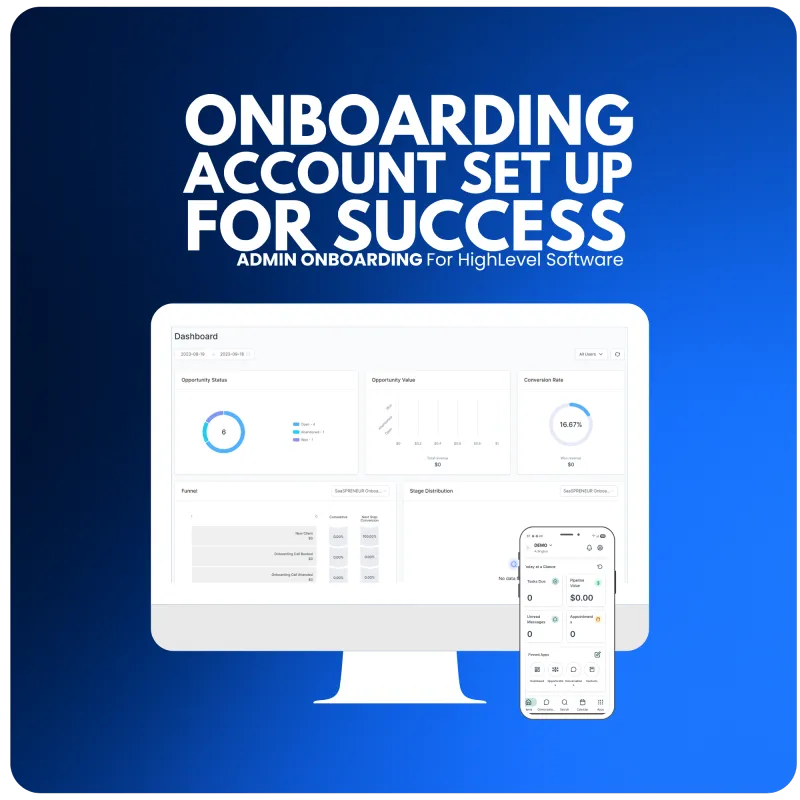 ⚙️ONBOARDING ACCOUNT SET UP FOR SUCCESS - ADMIN - OFFER