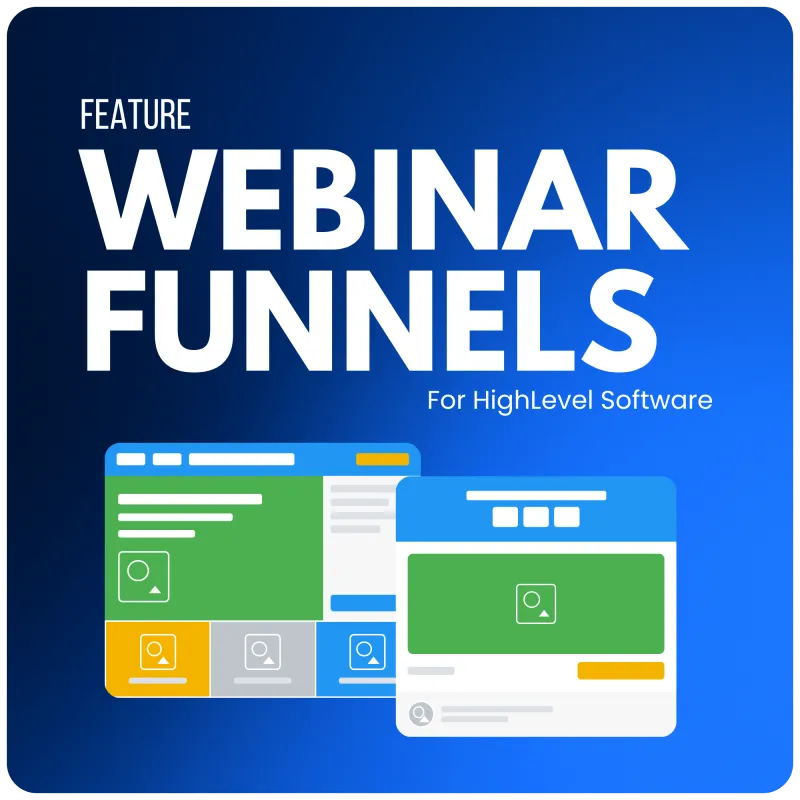 🏷️ PRE-SALE - $27 ⚙️ FEATURE - WEBINAR FUNNELS