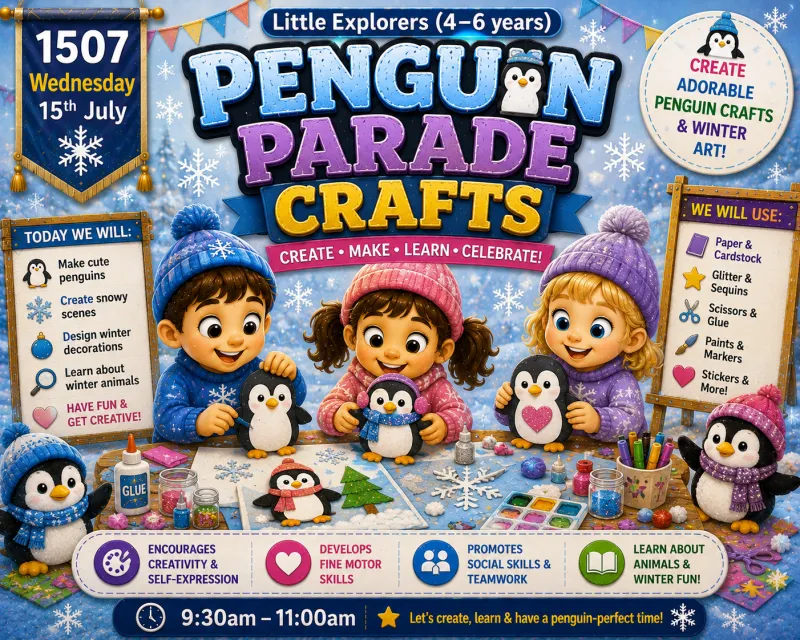 1507 – Penguin Parade Crafts